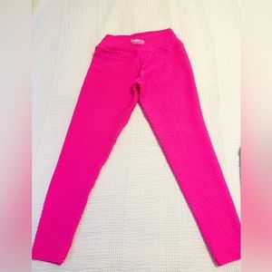 Booty by Brabants Euphoria hot pink croco skin full length leggings (OSFM)